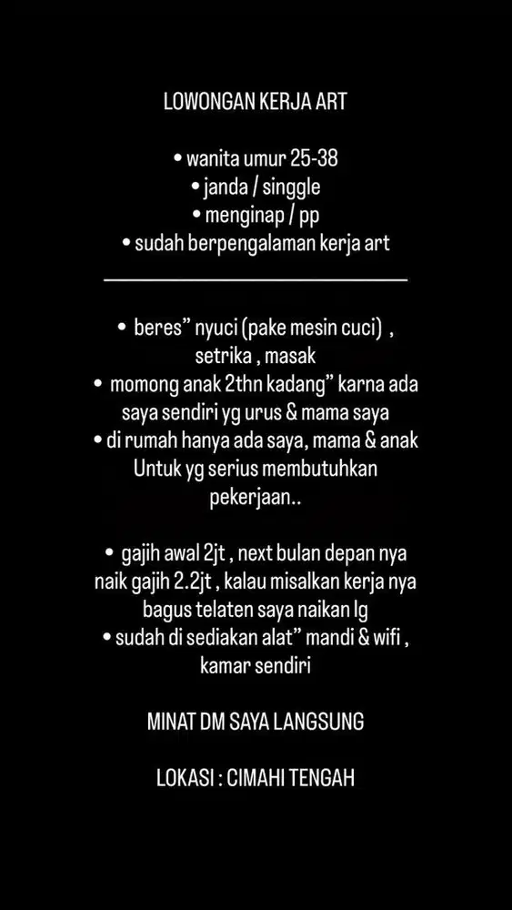 DI BUTUHKAN ART