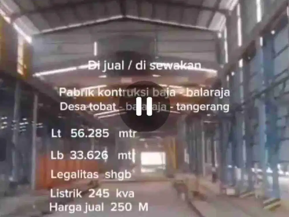 Disewakan Gudang besar strategis