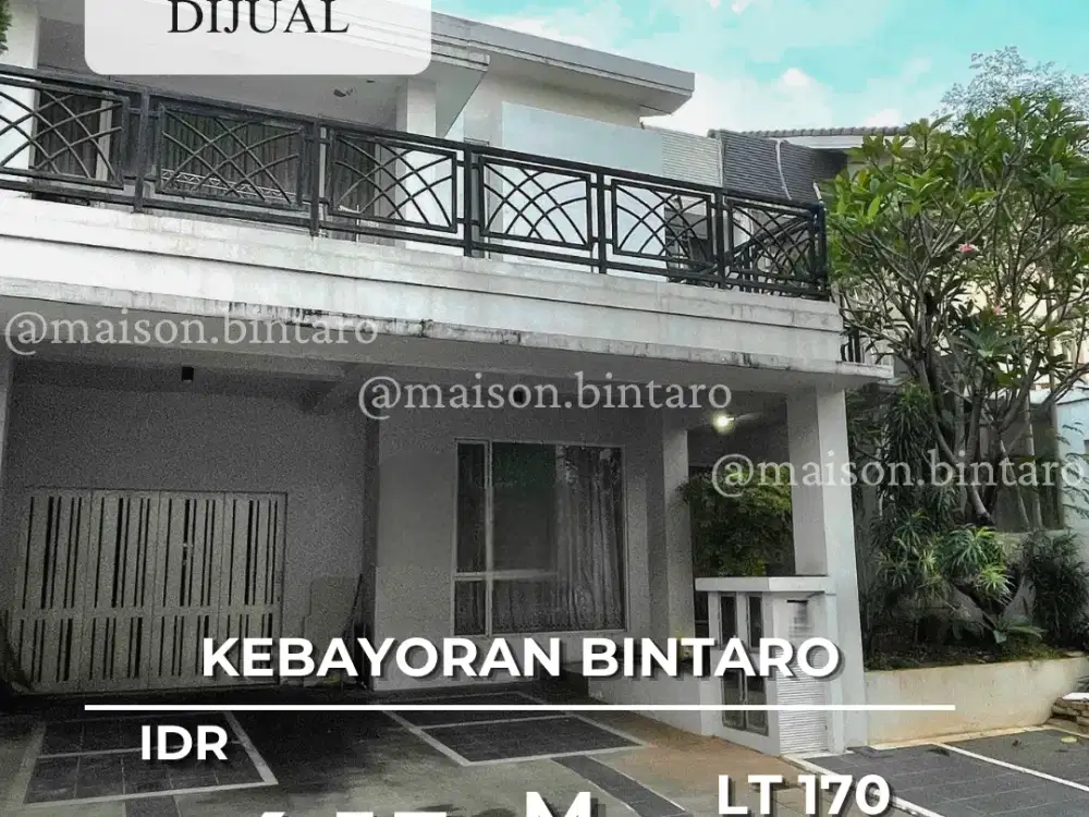 Rumah Mewah Siap Huni Cluster Elite Kebayoran Bintaro  (SP 0413)