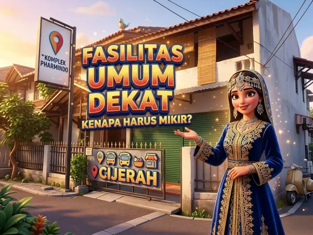DIJUAL RUMAH MURAH DI KOMPLEK PHARMINDO, CIJERAH, MELONG, CIMAHI.