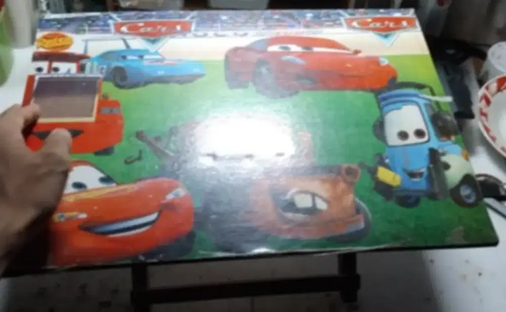 Meja lipat motif tayo