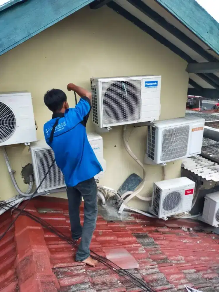 BONGKAR PASANG AC SERVICE AC PERBAIKAN AC VACUM AC TAMBAH FREON AC