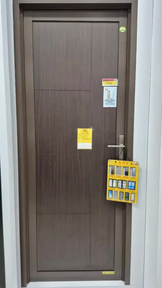 Pintu kayu hpl + alumunium