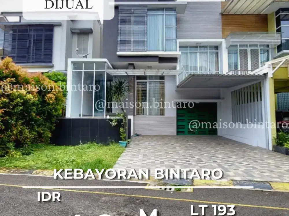 Rumah Mewah Cantik Cluster Elite Kebayoran Bintaro  (SP 0361)