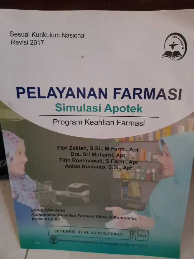 JUAL CEPAT BUKU SMK FARMASI