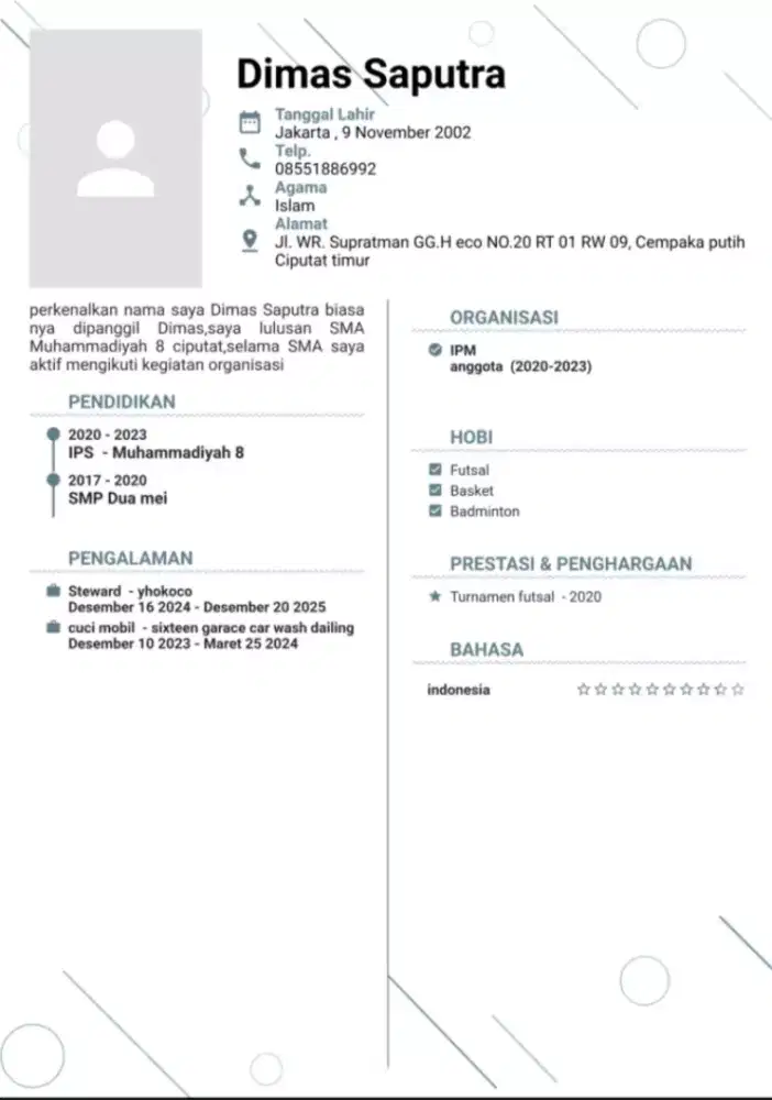 Cari pekerjaan untuk saya