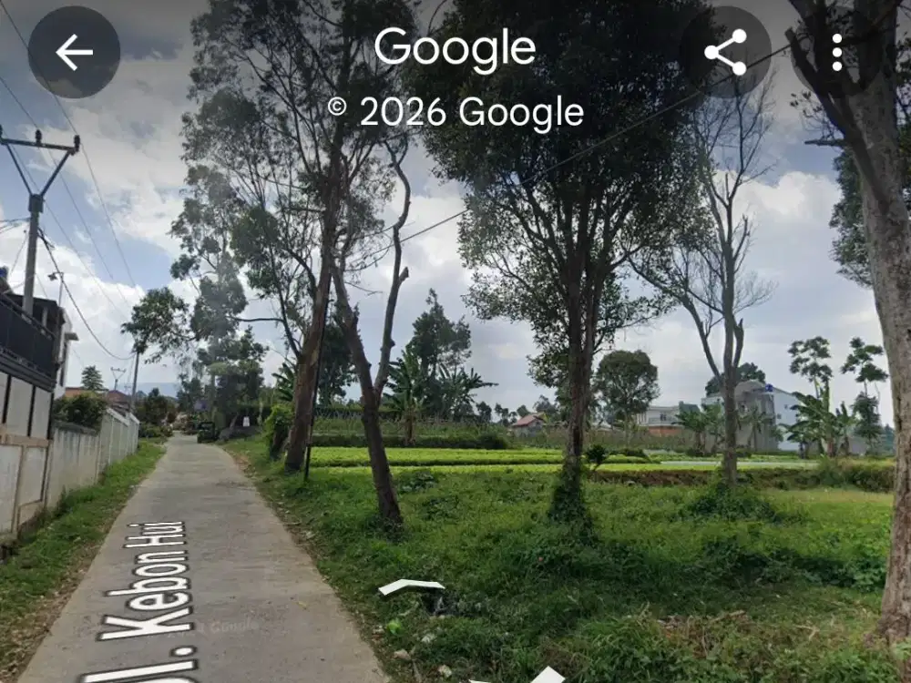 JUAL tanah di Kebun Hui Cigugur Girang Kec. Parompong kab. Bandung barat (Utara setiabudi Regency)