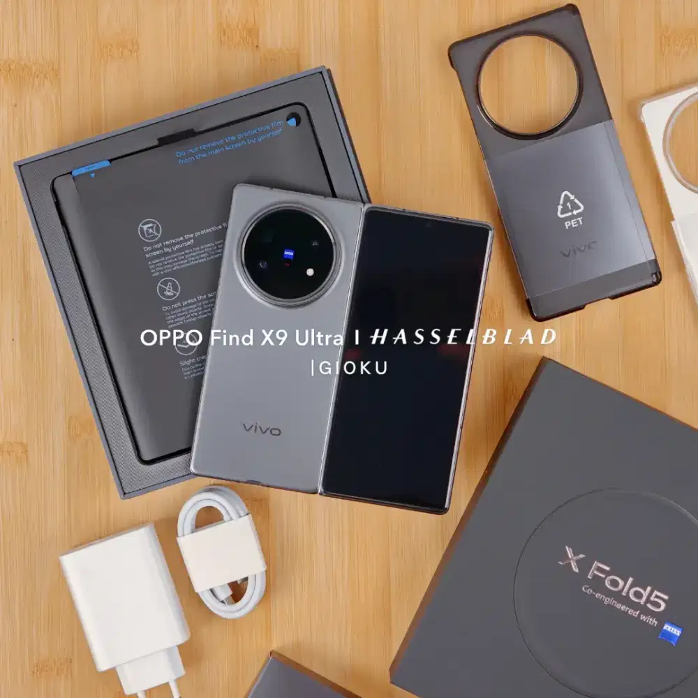 VIVO X FOLD 5 16/512GB TITANIUM GRAY, GARANSI RESMI FULLSET ORIGINAL