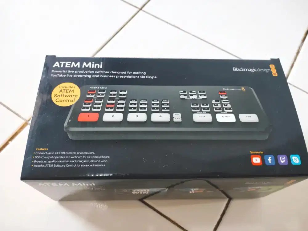 Atem Mini Blackmagic Design HDMI Live Stream Switcher