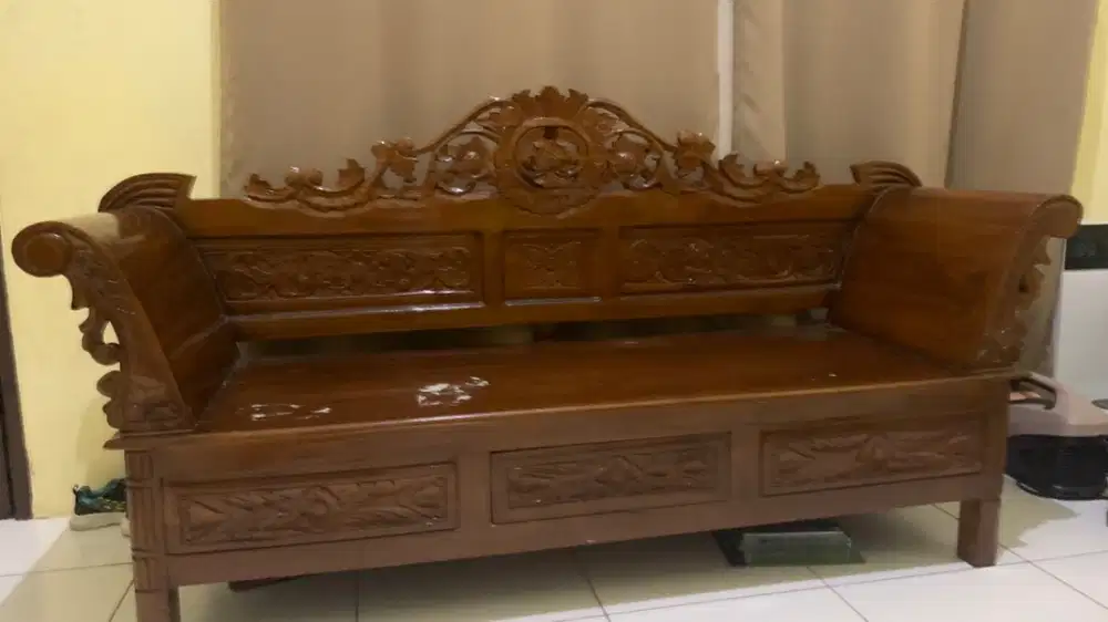 Kursi kayu jati 3 seater murah