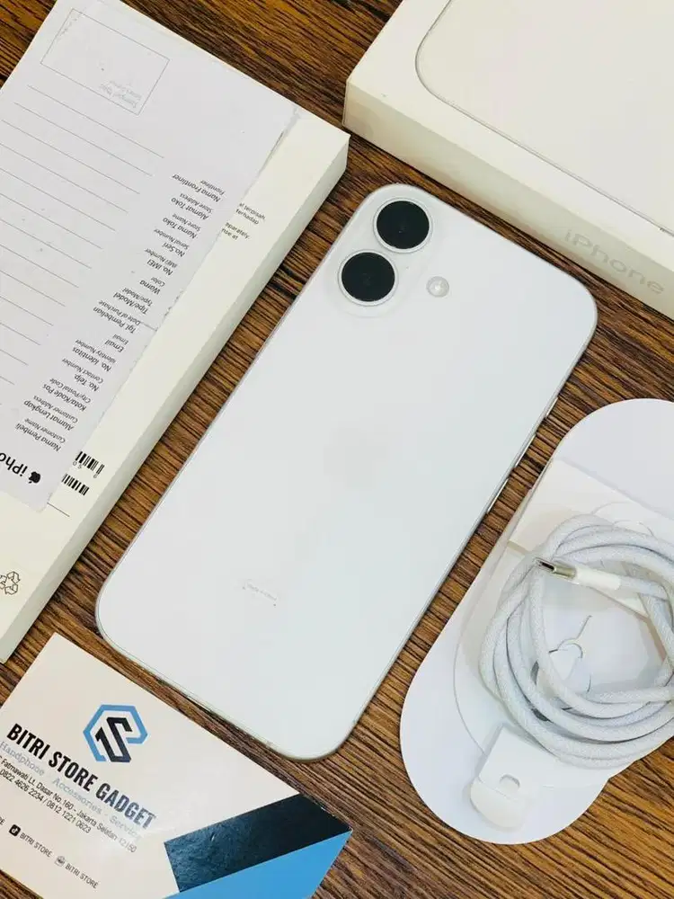 iPHONE 16 256GB WHITE | iBOX | GARANSI PANJANG 2027