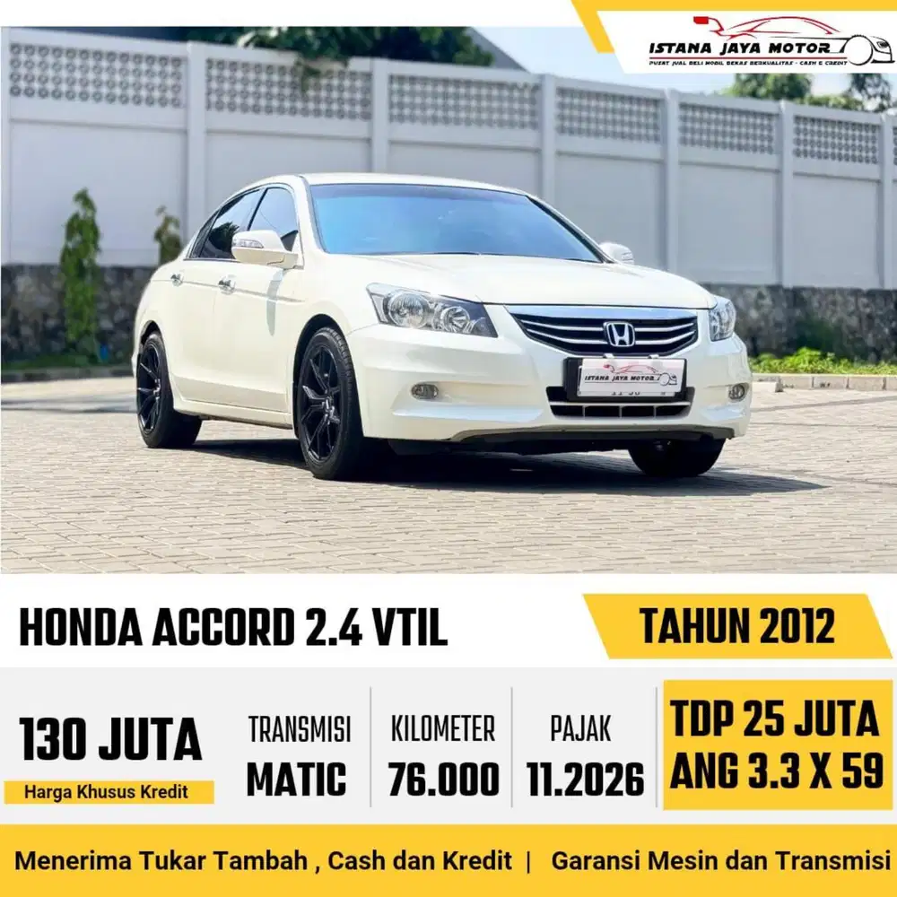 HONDA ACCORD 2.4 VTIL AT 2012