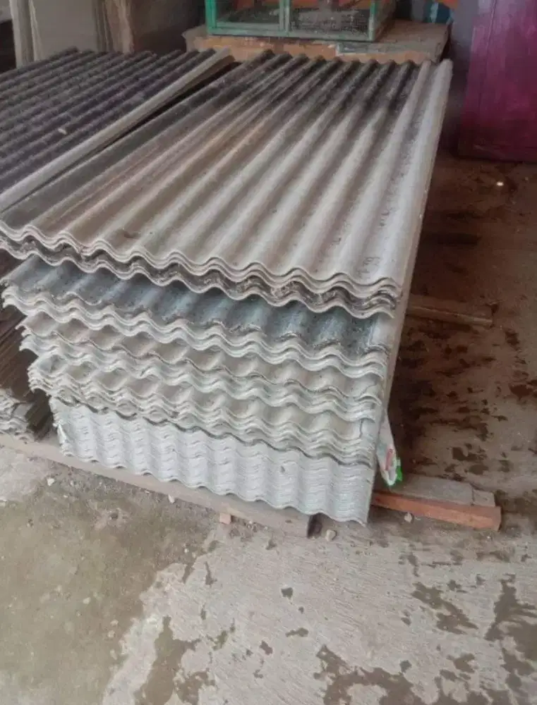 Jual asbes 100x180 bekas utuh