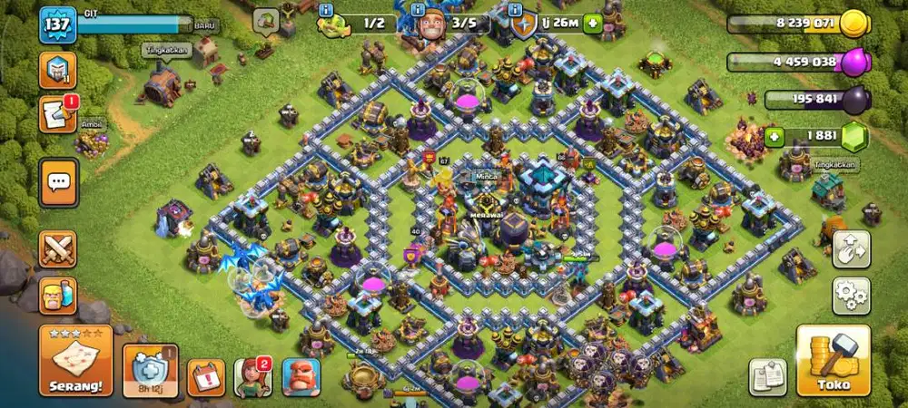 Jual akun coc 3 akun 150 ribu