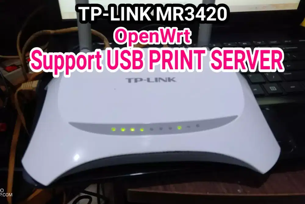 TPLINK MR3420 OpenWrt Router support Print Server Repeater AP
