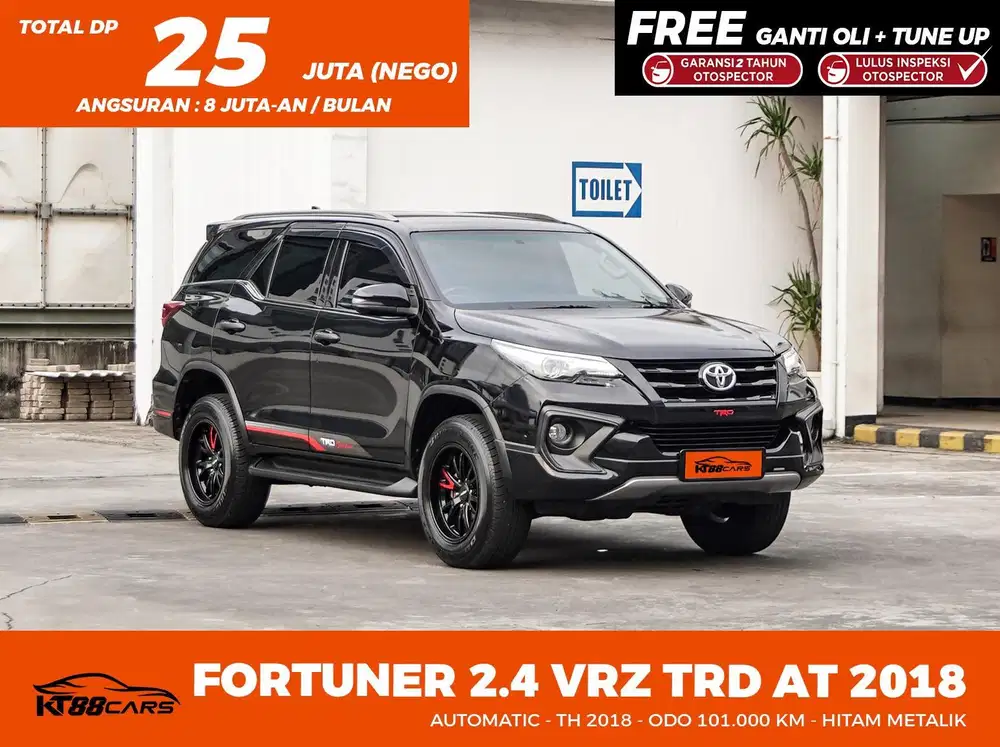 Dp 25jt Bergaransi TOYOTA FORTUNER VRZ TRD AT 201&