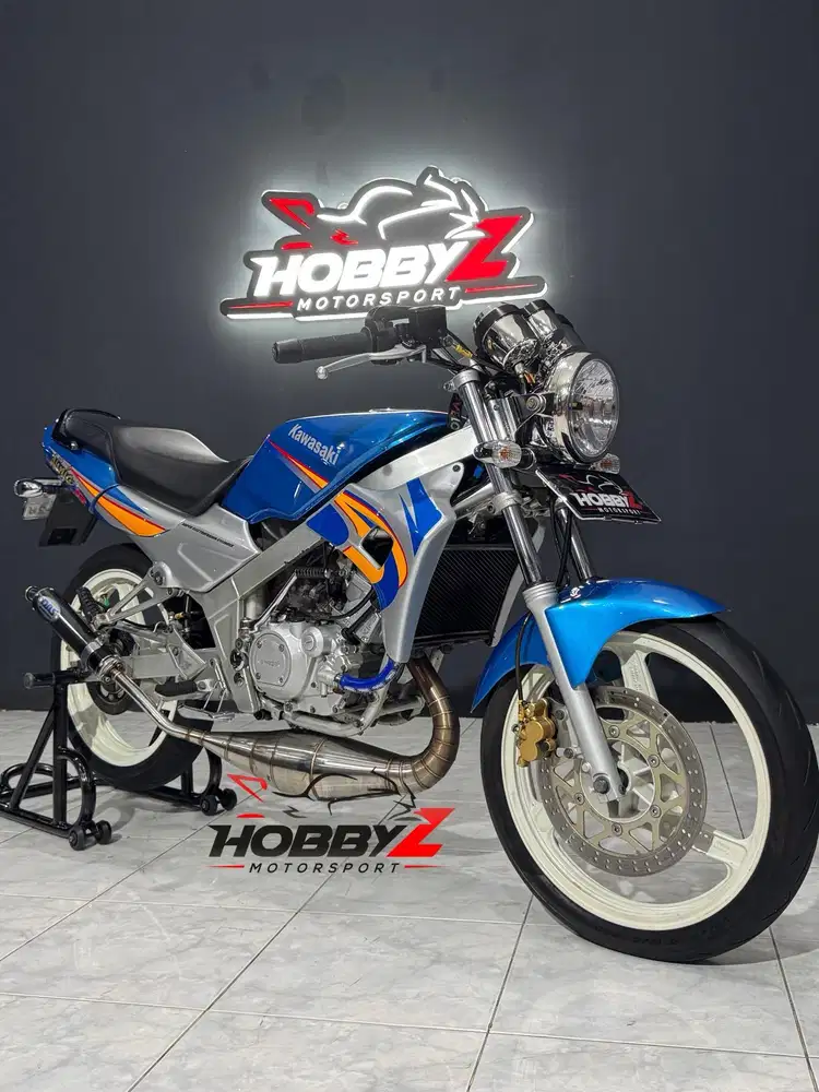 Ninja 150R/ninja 150j-R asli biru 2002 modif istimewa mantap