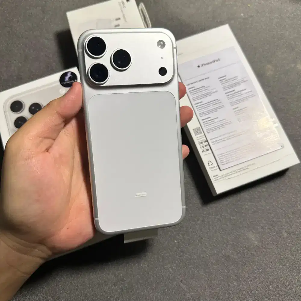 Iphone 17 promax 256 gb ibox silver plus adaptee