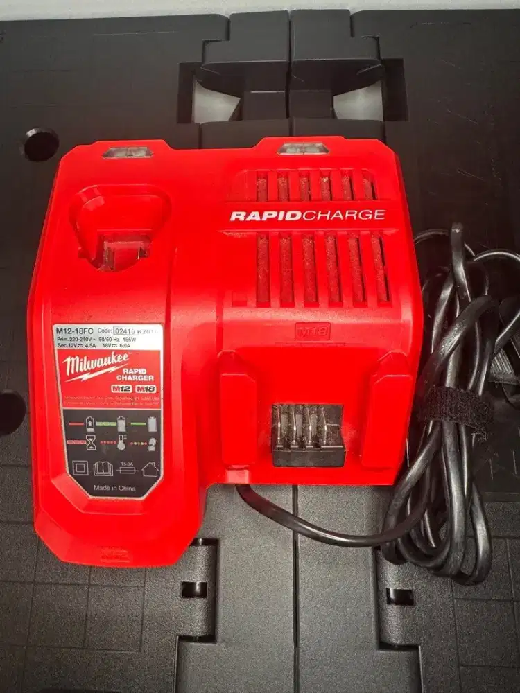 Milwaukee M18 M12 rapid charger baterai mesin tools cordless
