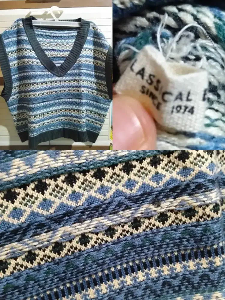 VEST RAJUT MOTIF BIGSIZE