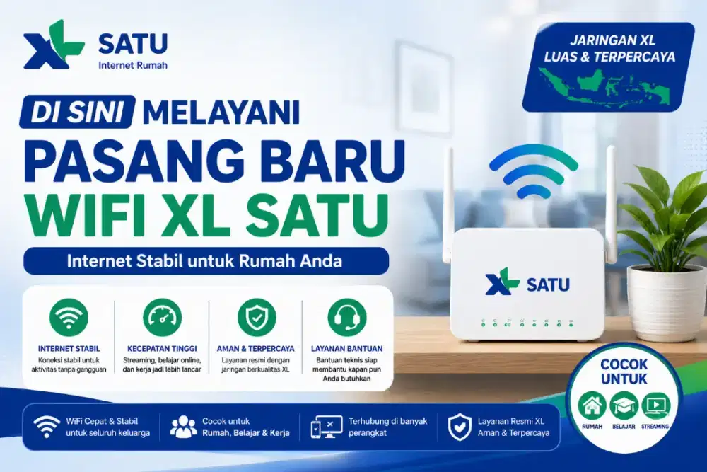 Disini Melayani pasang baru wifi XL Satu