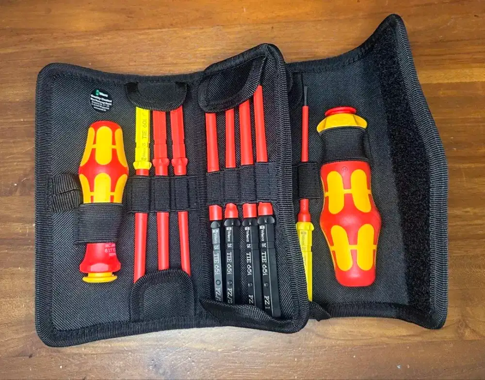 Wera Kraftform Kompakt VDE 17 RA 1 set obeng tools 1.000 volt