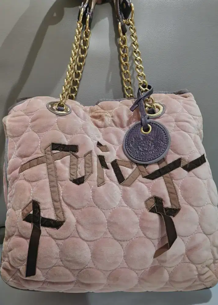 Tas juicy couture baby fluffy pink original
