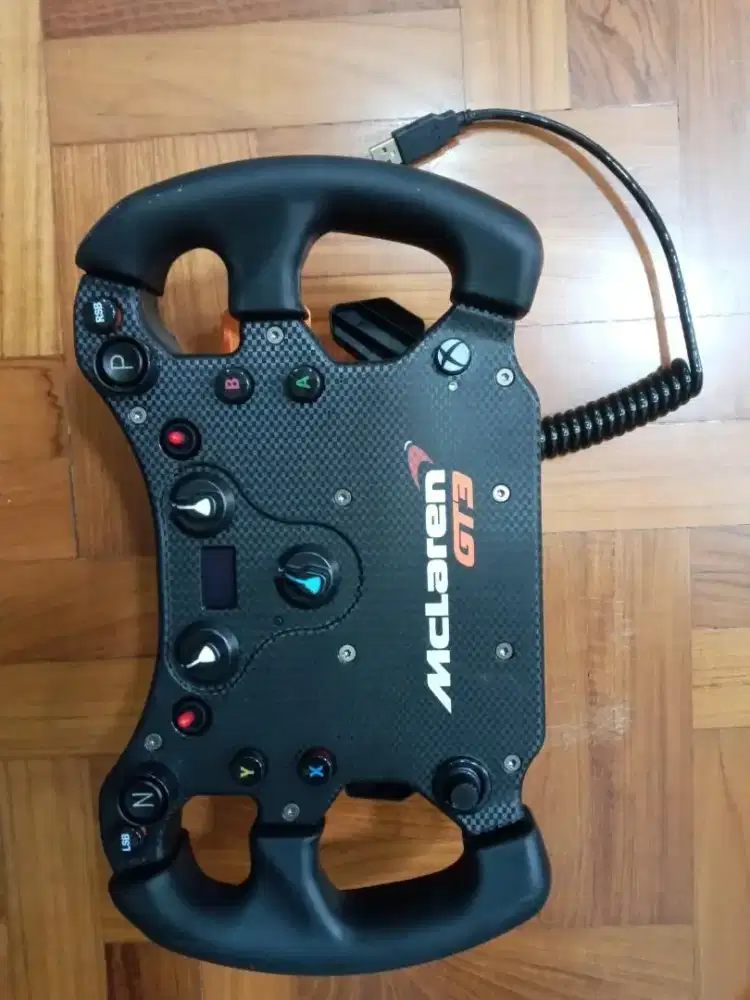 Maclaren GT3 sim racing steering wheel stir simulasi game