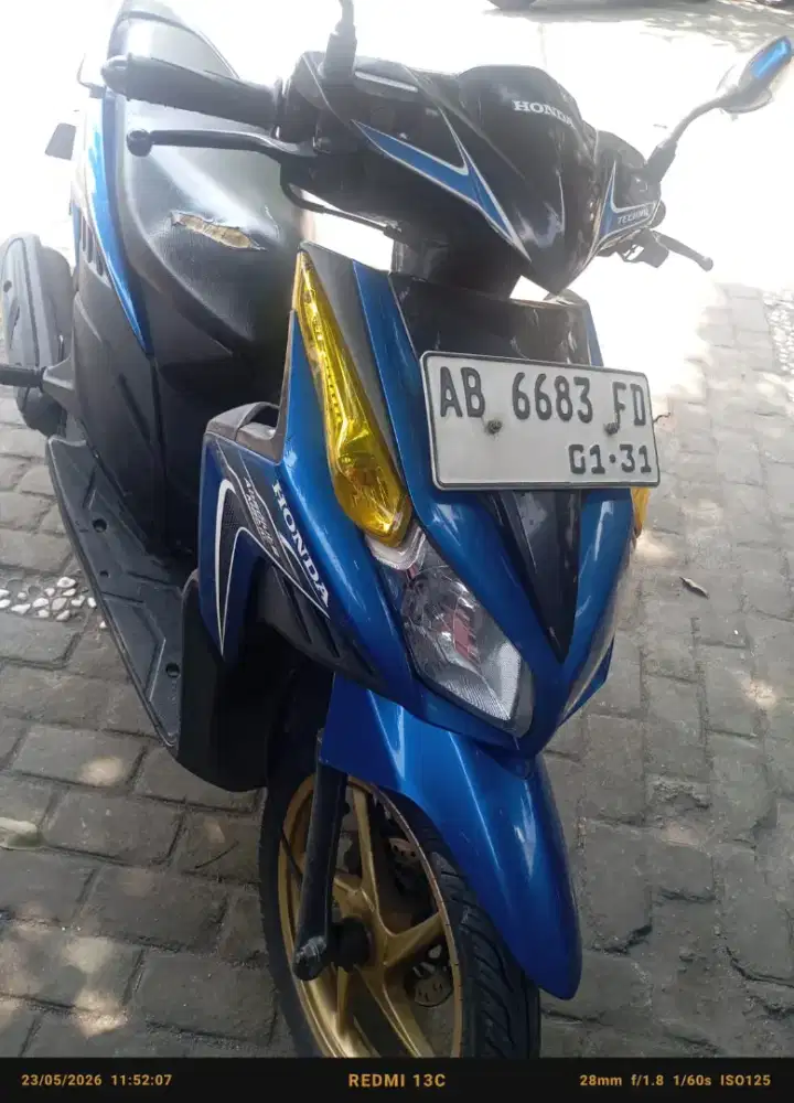 Honda Vario techno tahun 2011 plat AB Wonosari