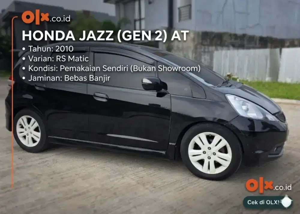 Dijual Cepat Honda Jazz RS 2010 AT Hitam