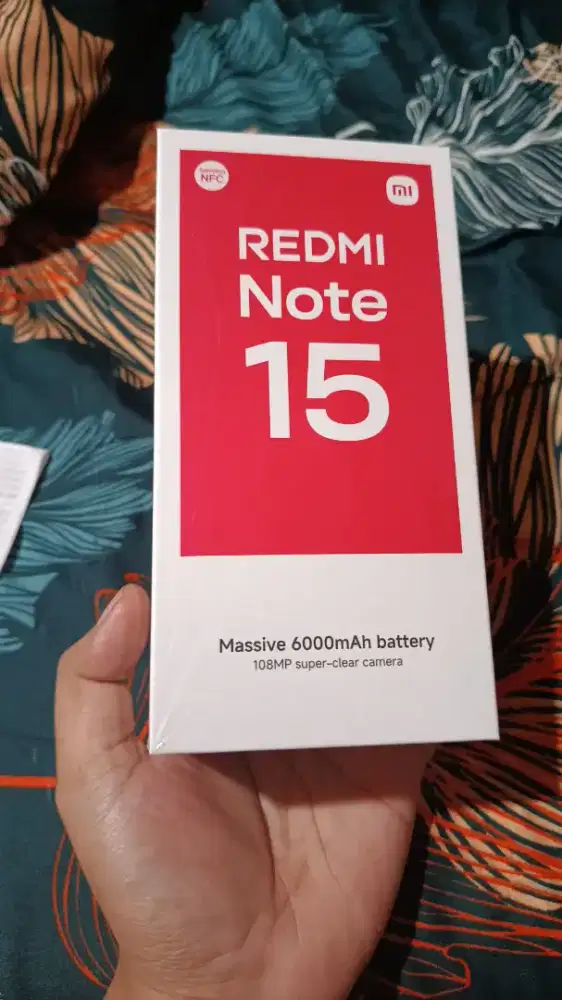 Xiomi redmi note 15 like new baru 5 hari mulus