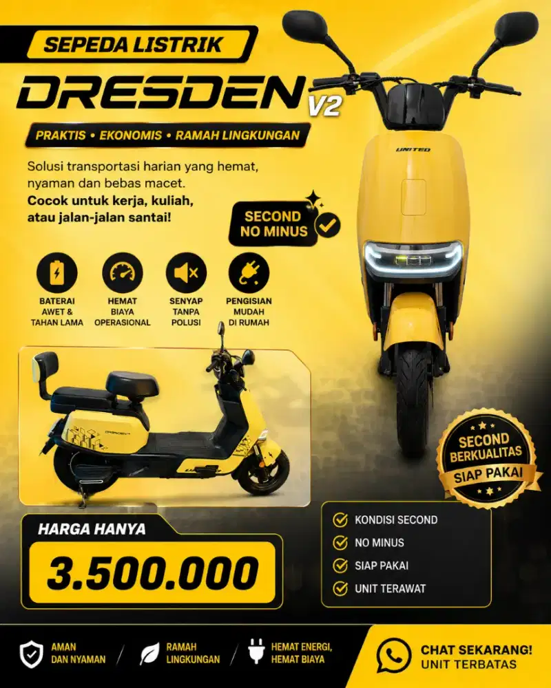 SEPEDA LISTRIK UNITED DRESDEN V2