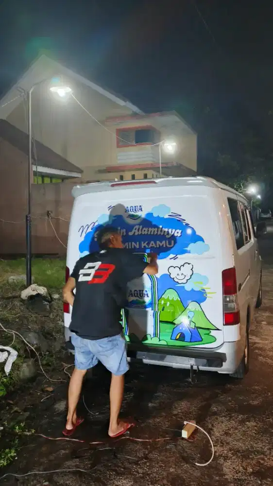 Sticker branding mobil grandmax blinvan