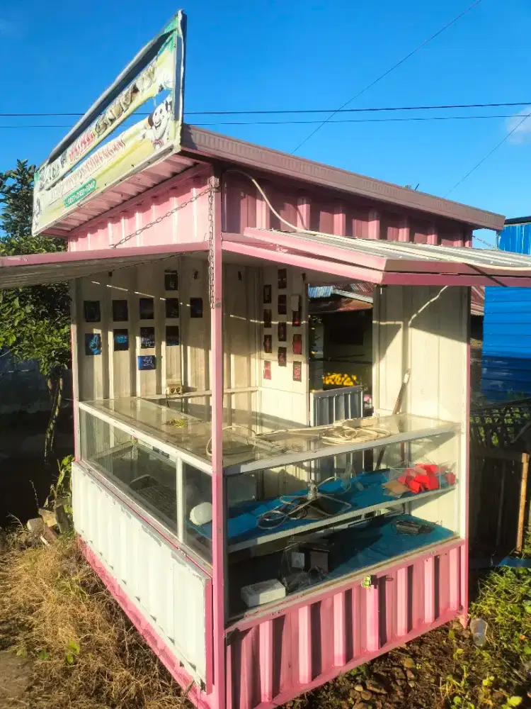 Gerobak Jualan / Booth Container Multifungsi – Siap Pakai