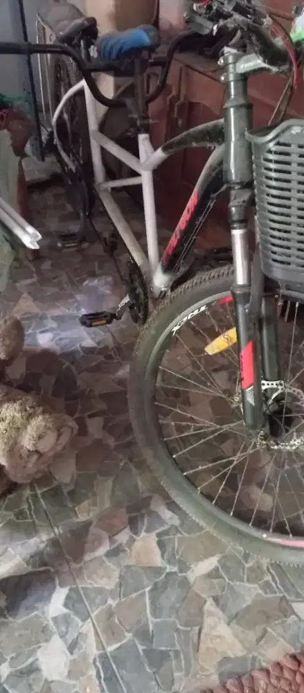 Sepeda tandem sadel dua