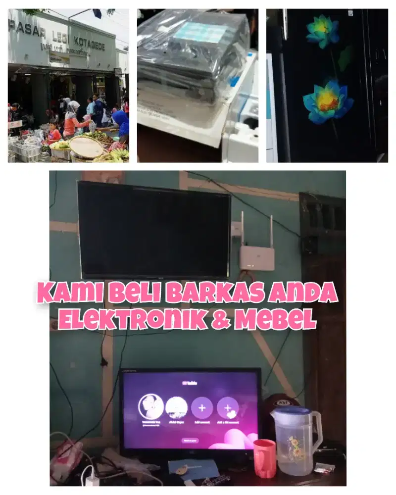 Terima terus beli TV LED, Speaker bekas dan Elektronik sekon lainnya