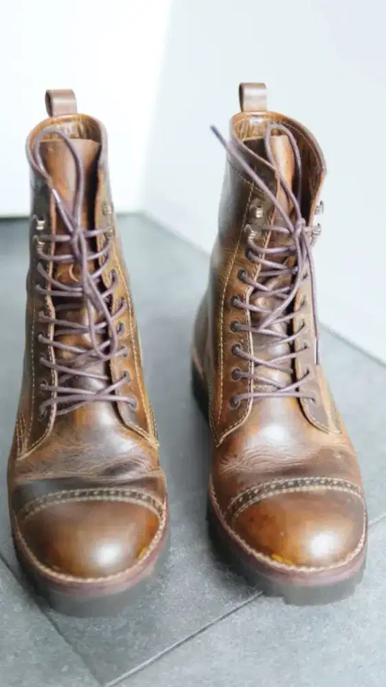 sepatu kulit boots size 39 bandung