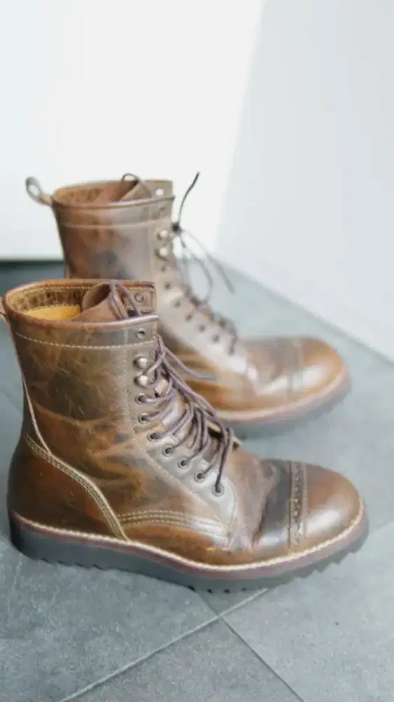 sepatu kulit boots size 39 bandung