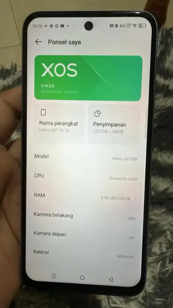 Jual infinix Hot 50 5G Batangan