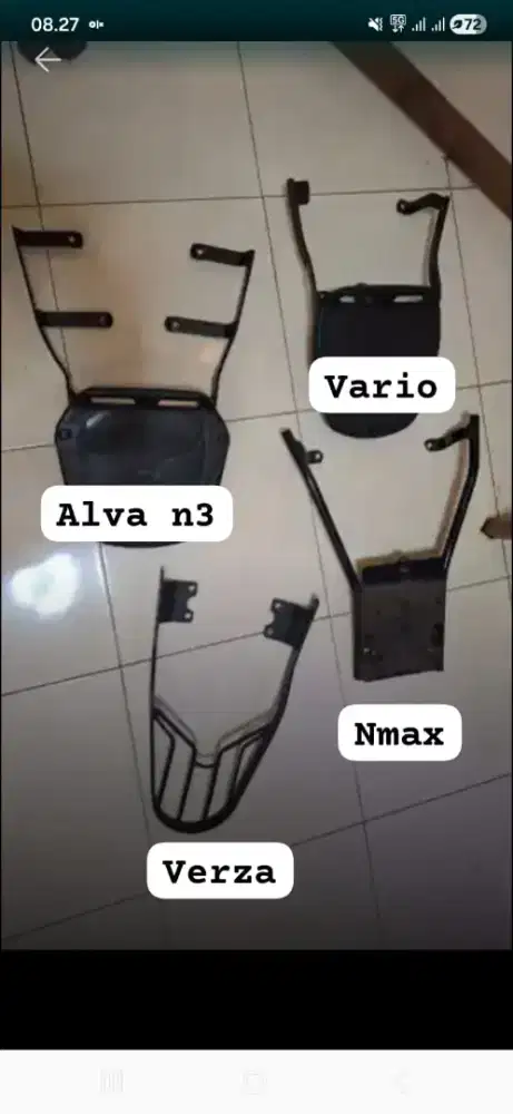 Braket box motor Alva n3, Verza, Vario, Nmax