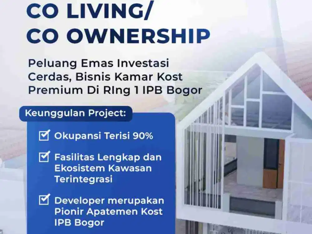 Jual Kost Premium Perkamar [ Unit Readystok] Dekat Universitas IPB Bogor