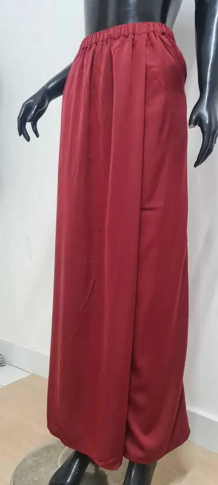 Celana rok premium, celana rok satin, celana rok maroon