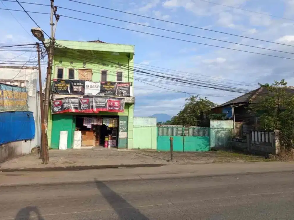DIJUAL – Ruko 2 Lantai & Lahan Super Luas Pinggir Jalan Utama di Rangkasbitung