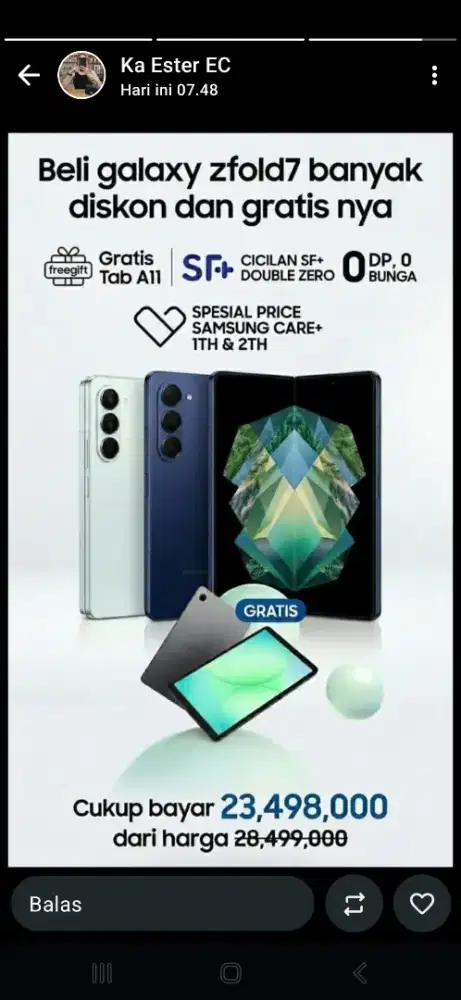 Galaxy Zfold 7 256
