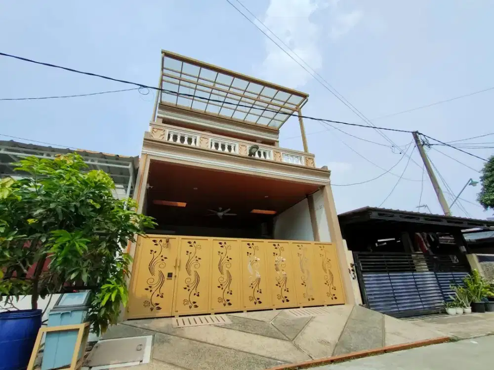 HUNIAN 3 LANTAI MEWAH TERDAPAT KOLAM RENANG DI PERUMAHAN VIDA BEKASI BUMIPALA, MUSTIKAJAYA