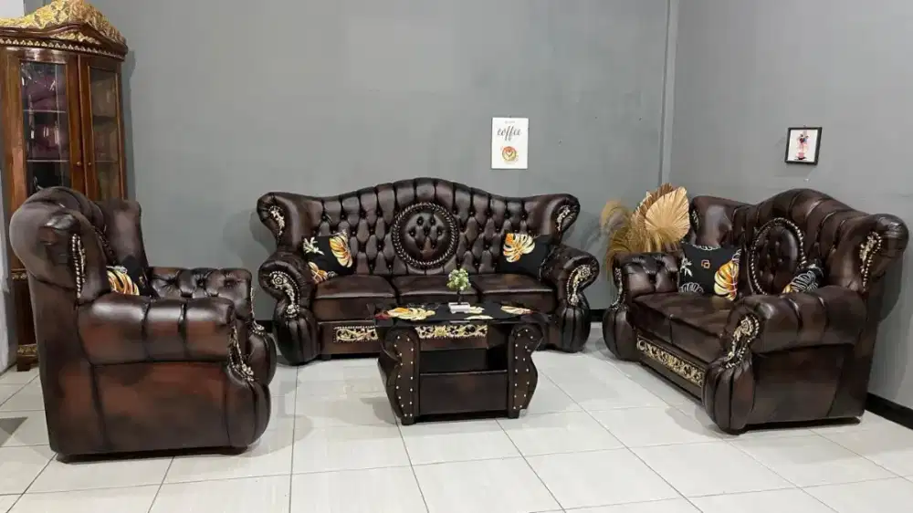 Sofa jaguar resin cokelat