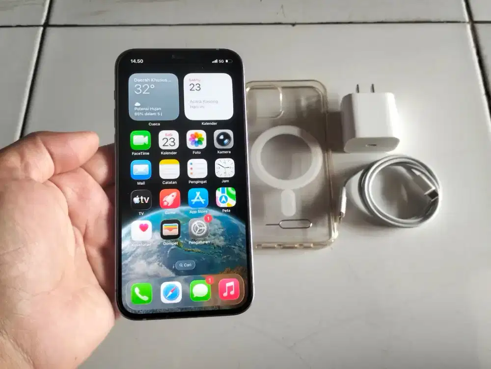 iPhone 12 64GB Ungu 5G ALL Operator Full Original Gress Mulus Terawat