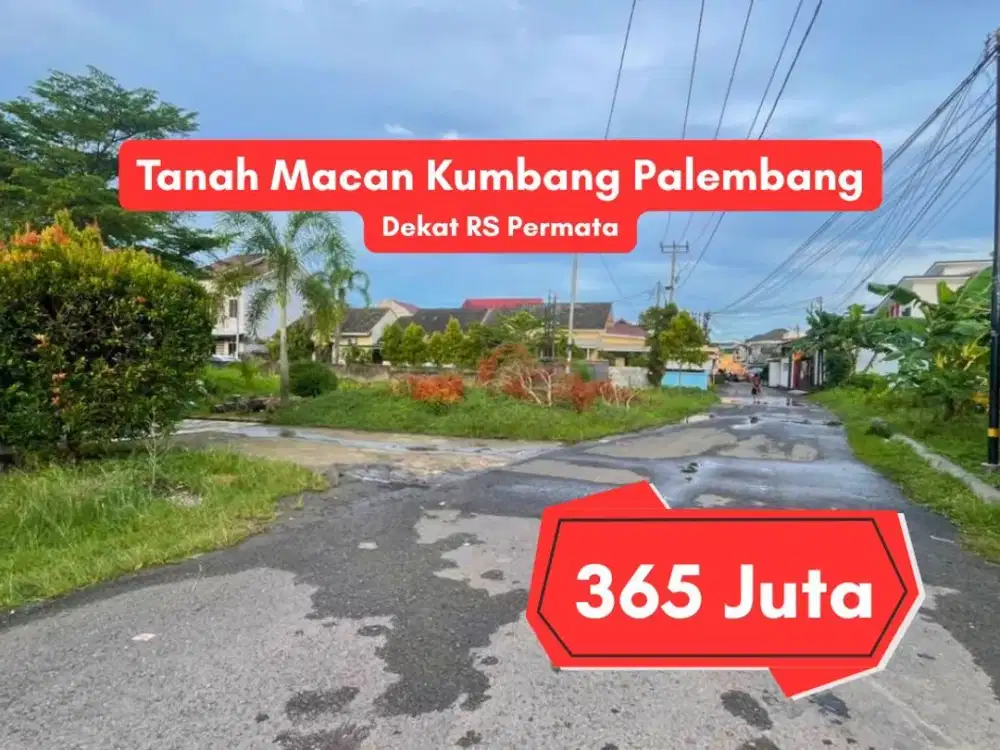 Jual Kavling Kancil Putih Palembang Dekat RS Permata – 120 m² SHM Harga 36