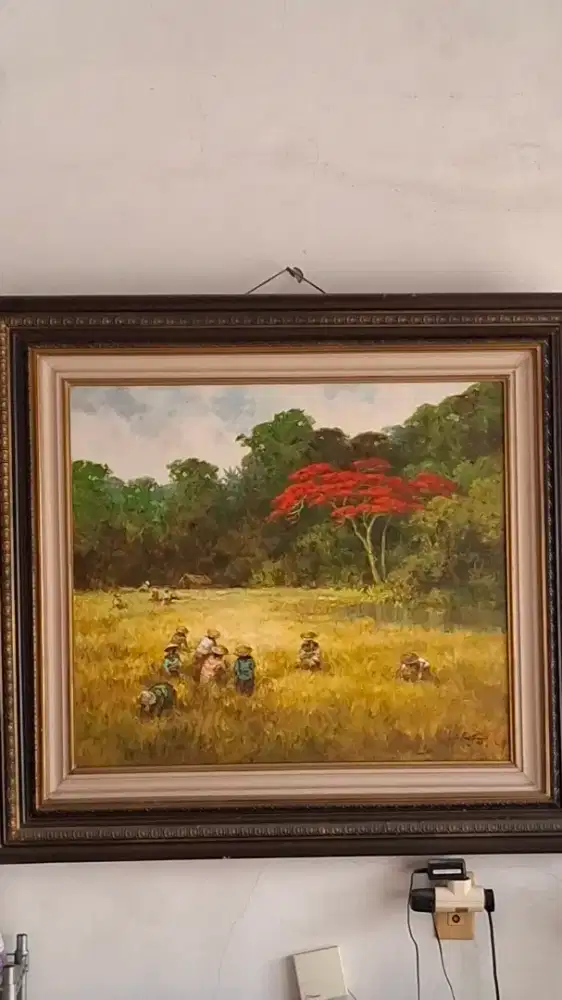 Lukisan padi menguning