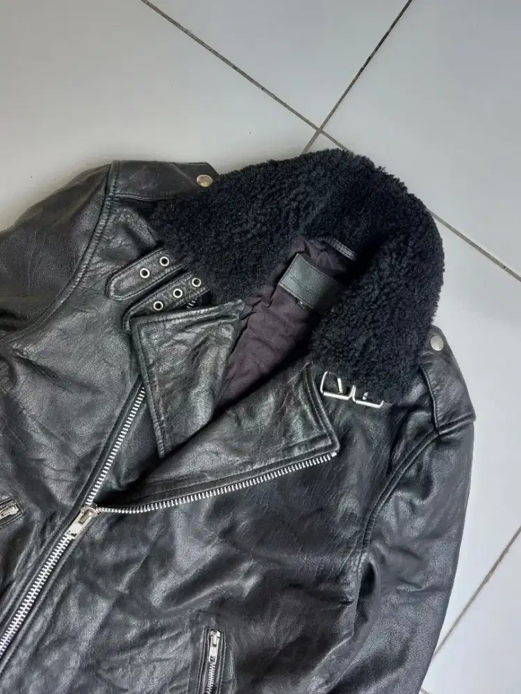 Jack London Jaket Kulit Ramones Biker Vintage Leather Jacket